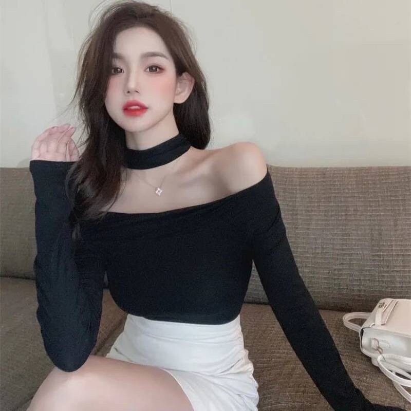 ÁO BẸT VAI KÈM CHOCKER SIÊU XINH P222