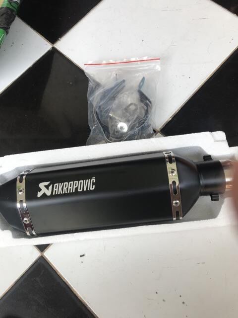Pô Thể Thao Akrapovic Đen hàng nhập