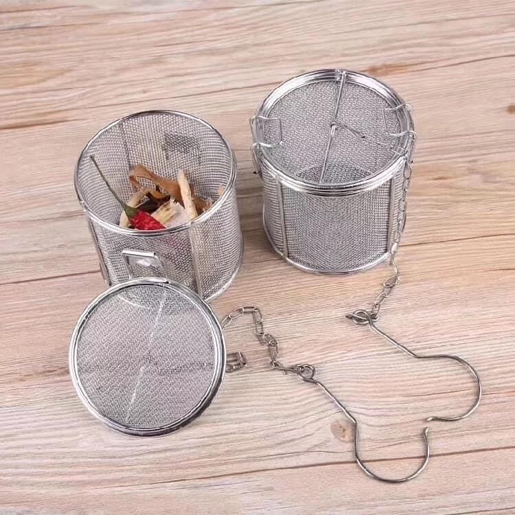 Giỏ lưới lọc xương hoặc gia vị inox cao cấp 125 cm sản phẩm được làm từ inox dày không gĩ sử dụng an toàn