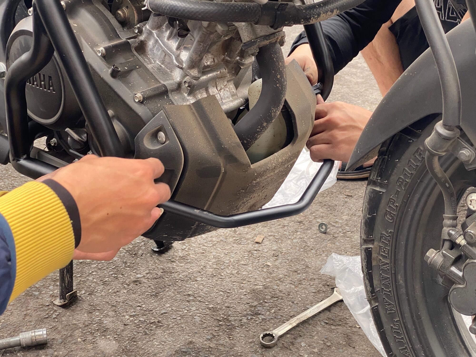 Chống đổ khung đa điểm cho xsr155 ,Mt15,fzi