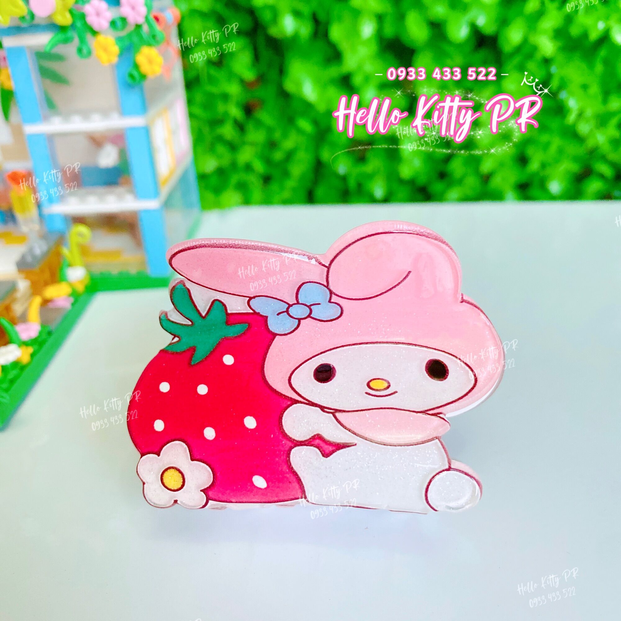 Kẹp tóc càng cua 3D HelloKitty Melody Cinnamoroll Purin
