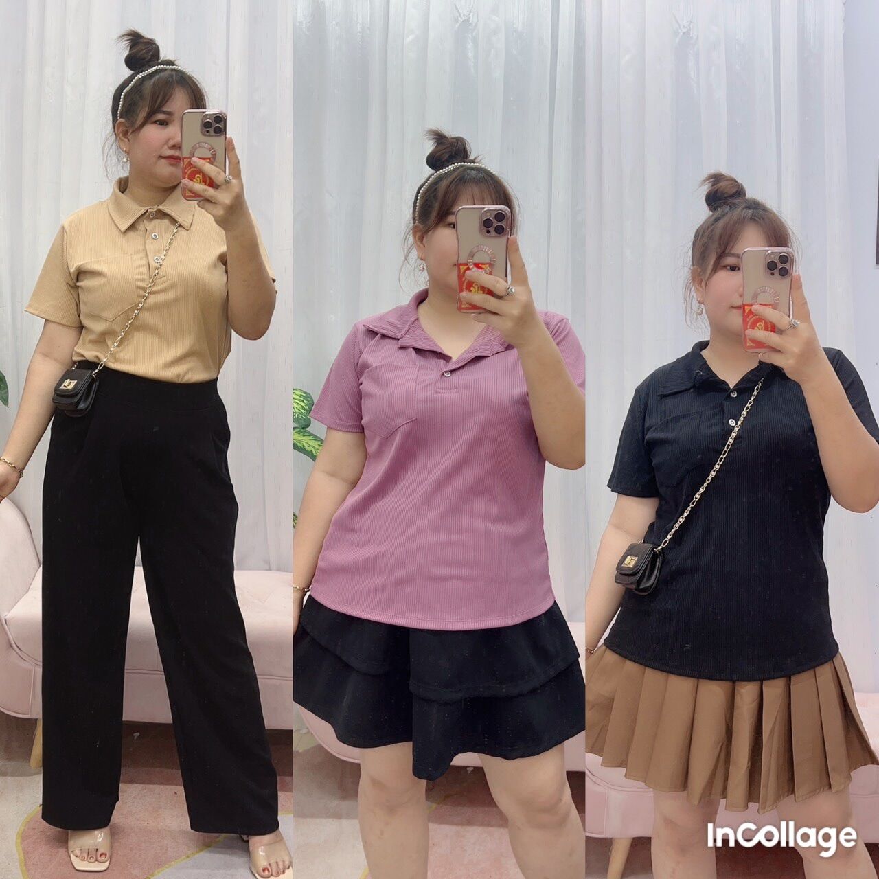 Áo thun cổ trụ chất thun gân bigsize 68kg đến 95kg