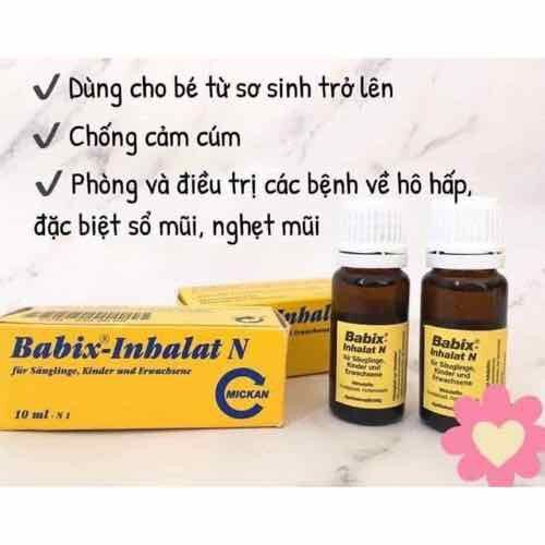 Tinh Dầu BABIX INHALAT N ( Hàng ĐỨC)