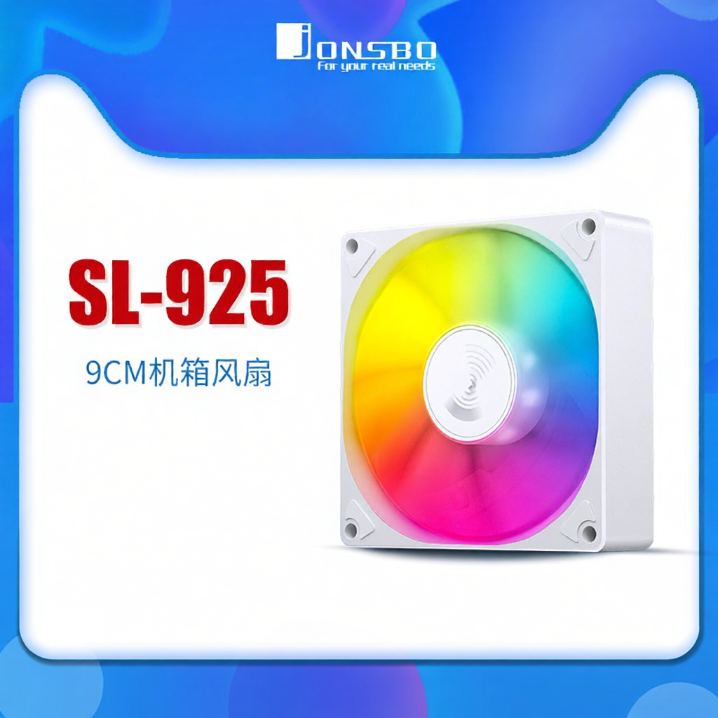JONSBO | RGB Light Sync PWM Temperature Control Fan 9cm Giá 185,000 Đồng*Miễn phí vận chuyển