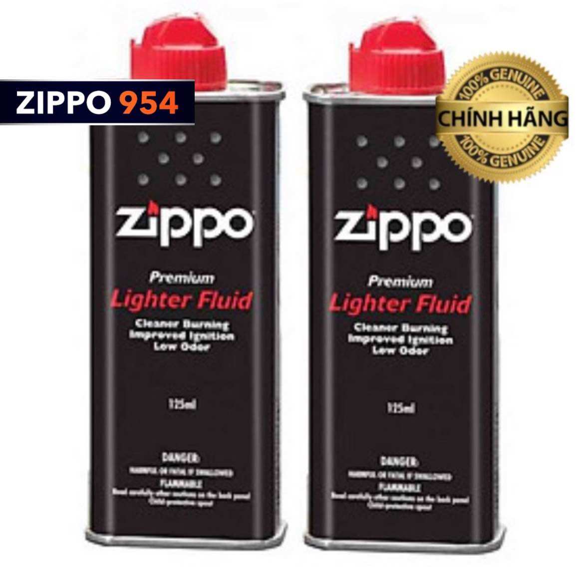 Combo 2 chai xăng zippo chính hãng usa