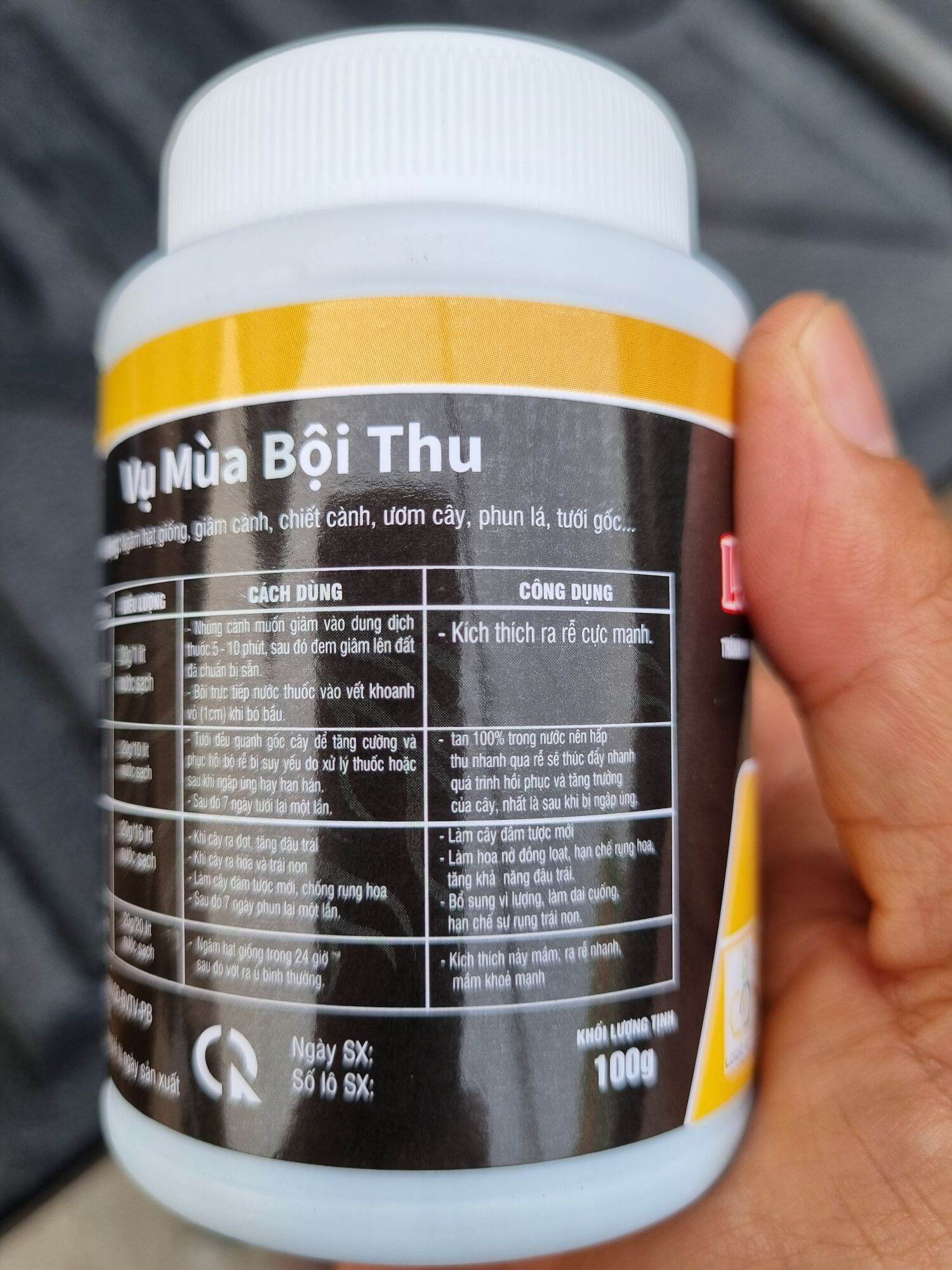 phân bón lá dưỡng rễ mai vàng hủ 100gram