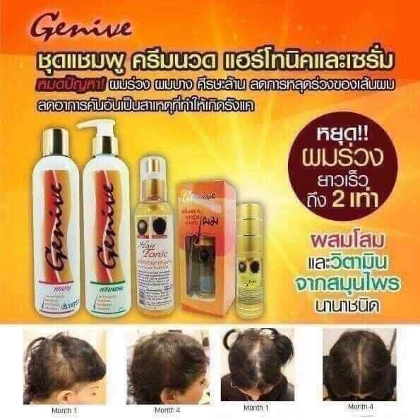 Serum xịt mọc tóc, mọc râu giảm rụng tóc Genive của Thái