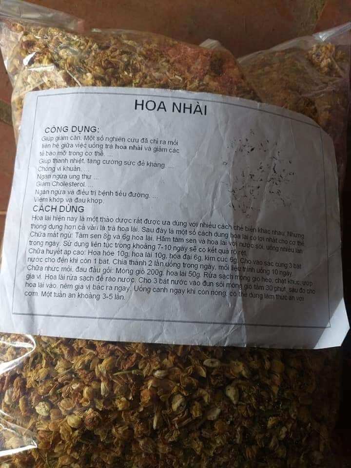 500g hoa nhài khô thơm