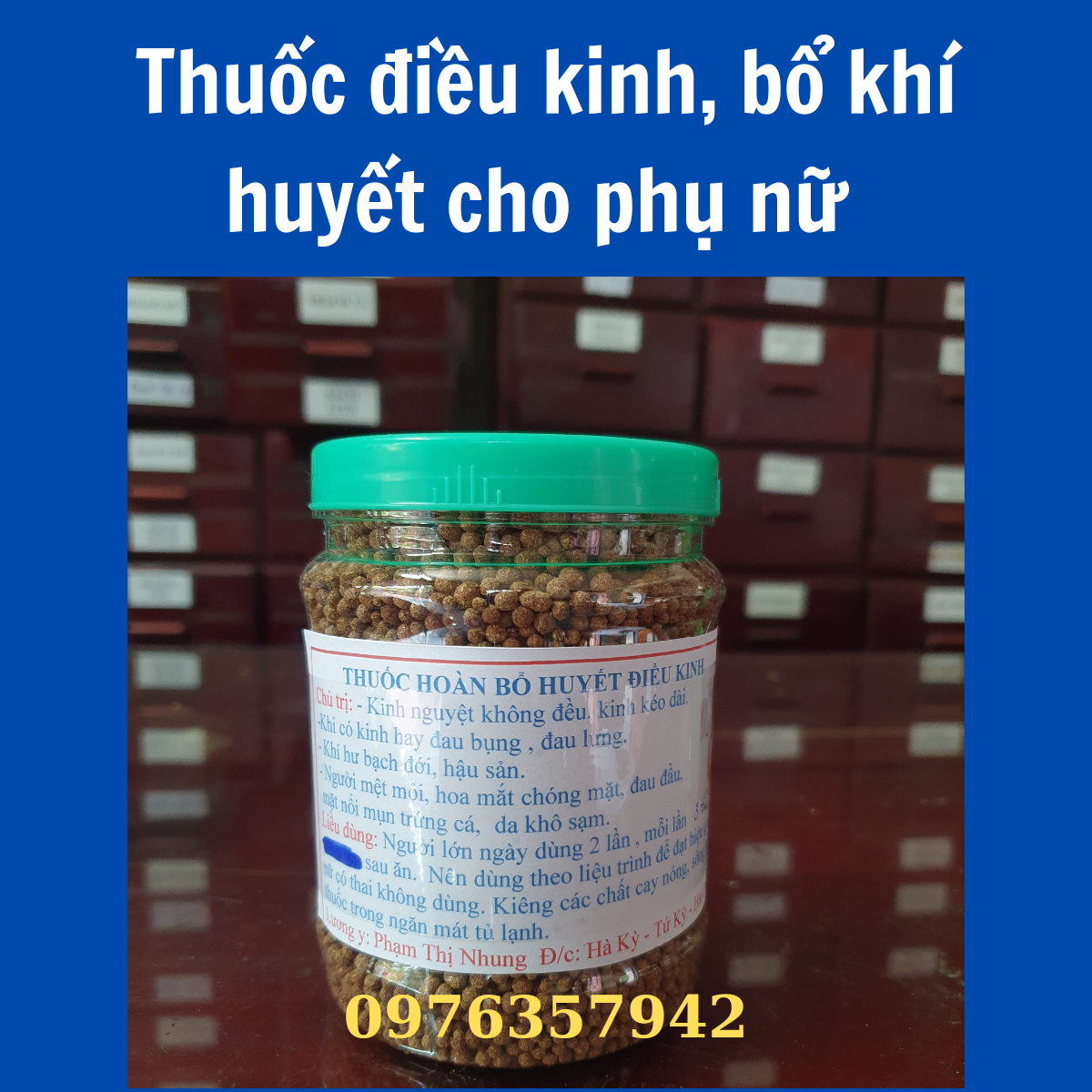 Viên hoàn bổ huyết dieu kinh bổ huyết giúp bổ máu, điều hoa kinh nguyet