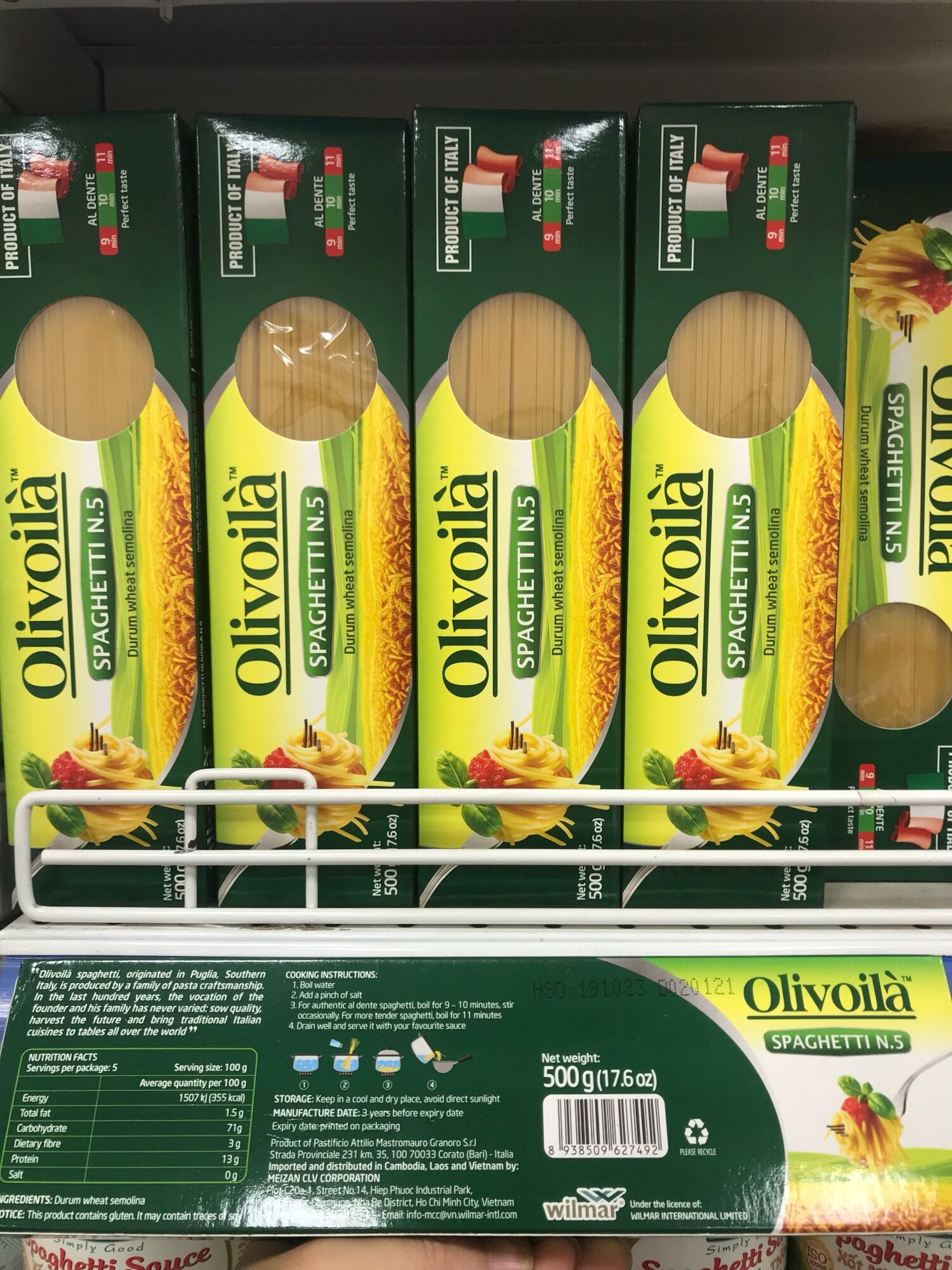 mì spaghetti Ý 500gr