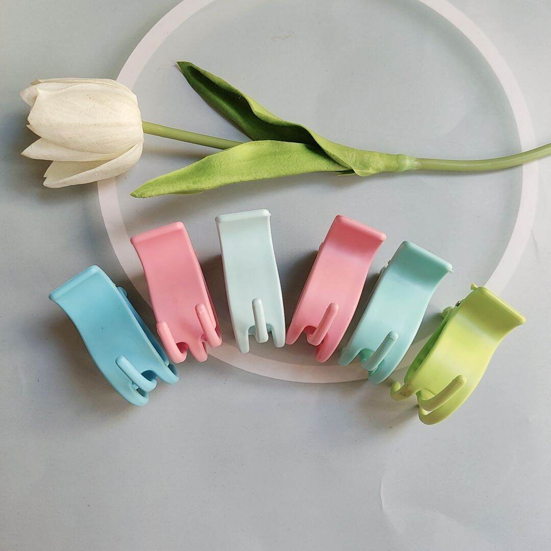 Kẹp càng cua 3 răng,kẹp càng cua 3 răng nhám màu (set 12 cái hình thật)