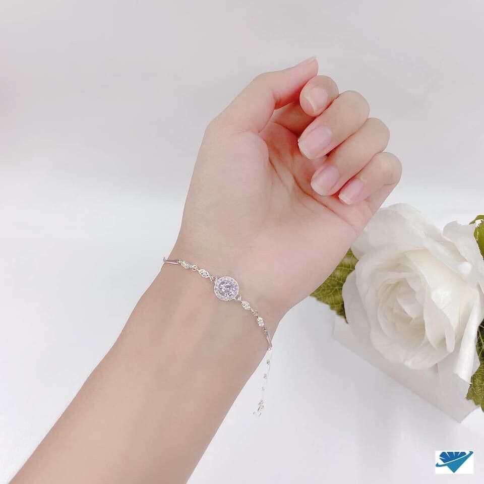 Vòng tay mặt đá lớn Choco Jewelry