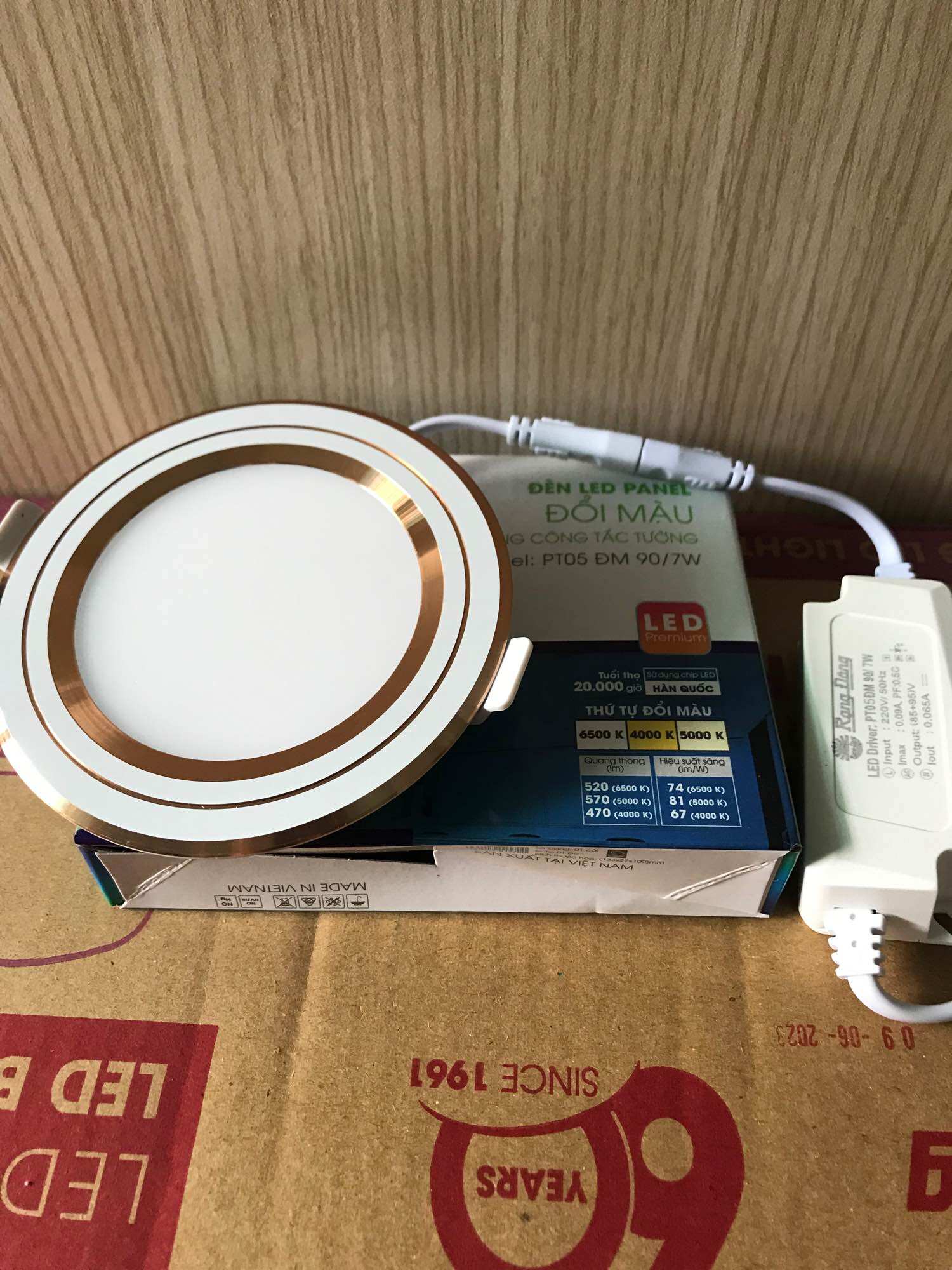 Đèn âm trần 7w/90 Rạng Đông