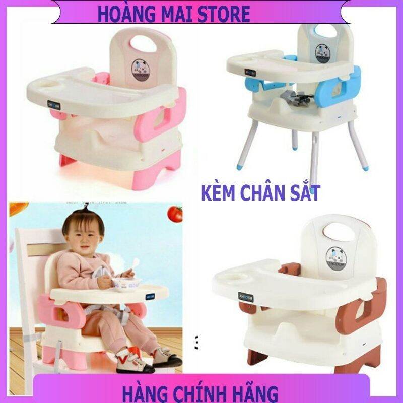 Ghế ăn dặm gấp gọn kèm chân sắt