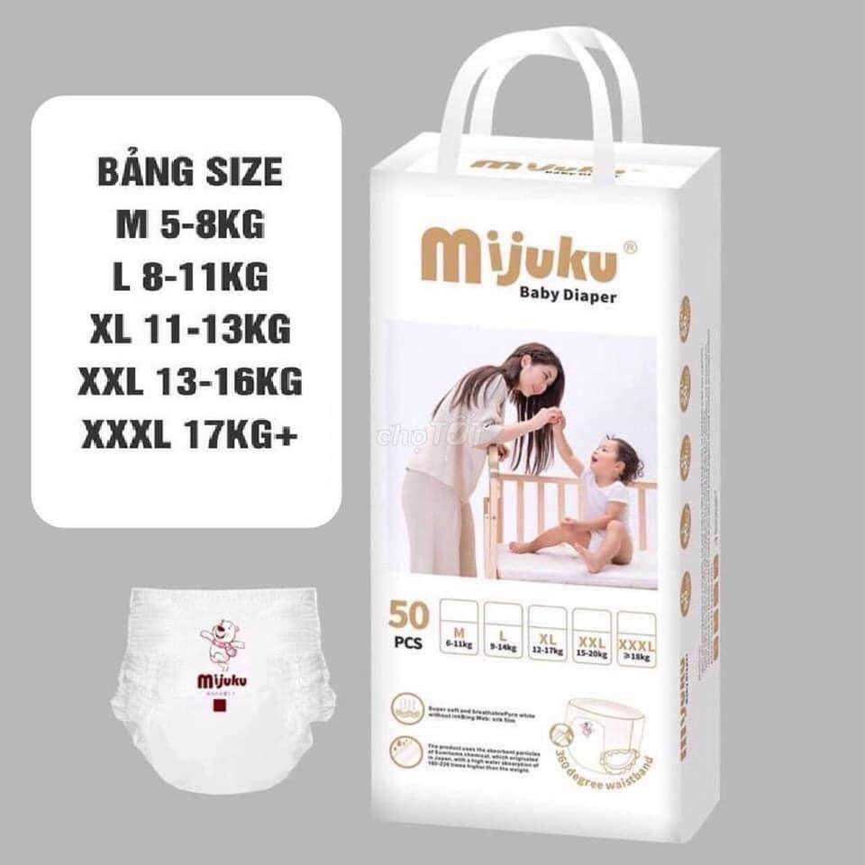 Bỉm quần mijuku 50+2 miếng