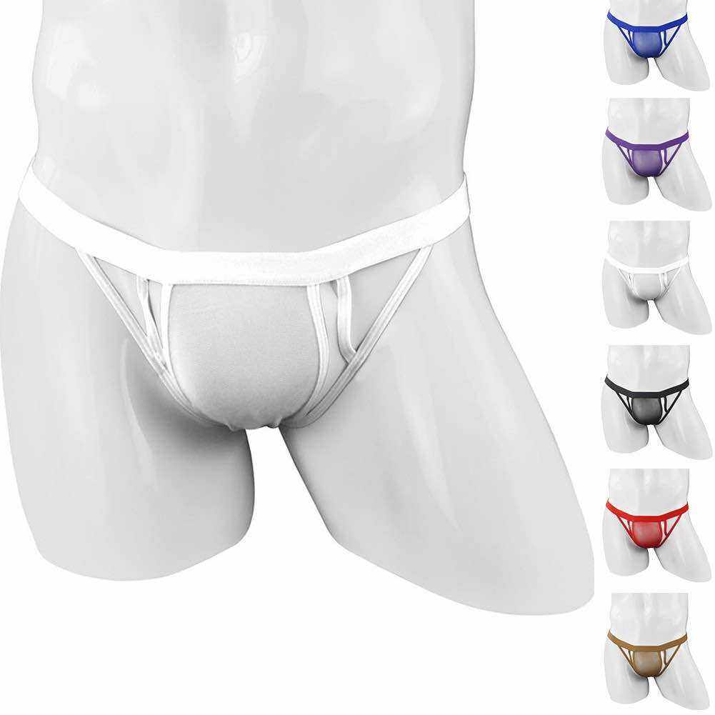 Quần lót nam Jockstrap thun màu trắng cở size L