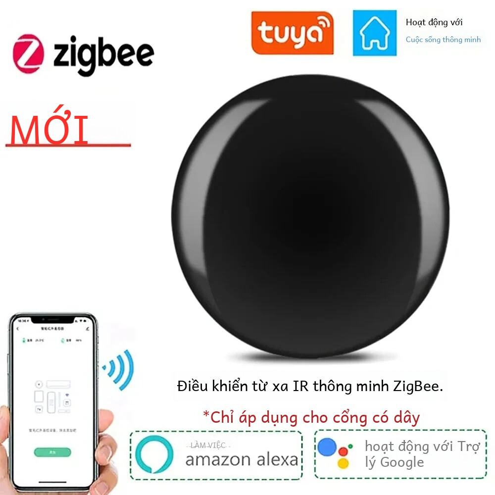 Tuya Zigbee Ir Điều Khiển Từ Xa Thông Minh Bộ Điều Khiển Hồng Ngoại Đa Năng Cho Tivi Điều Hòa Nhà Thông Minh Tương Thích Với Alexa Google Home