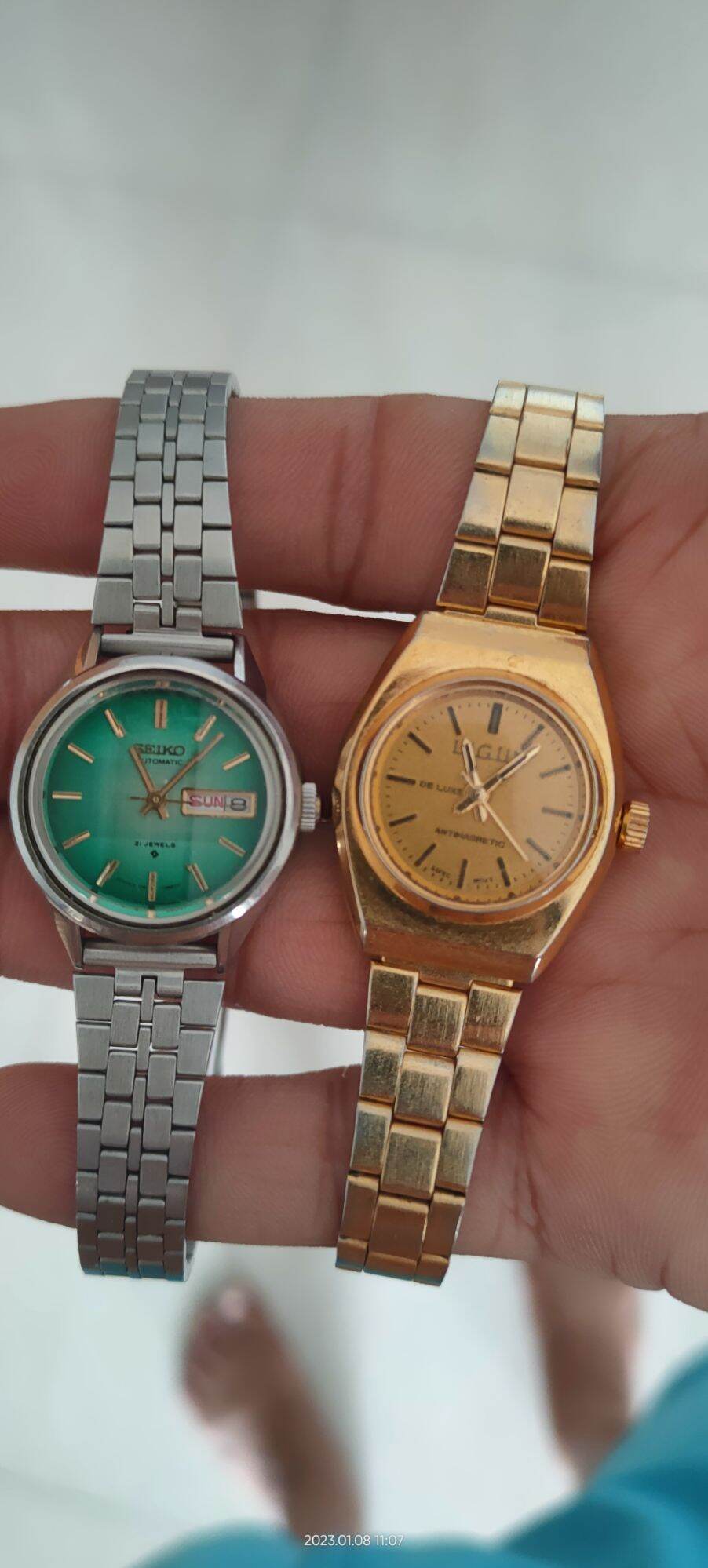 Seiko cơ automatic tặng cơ cót nữ