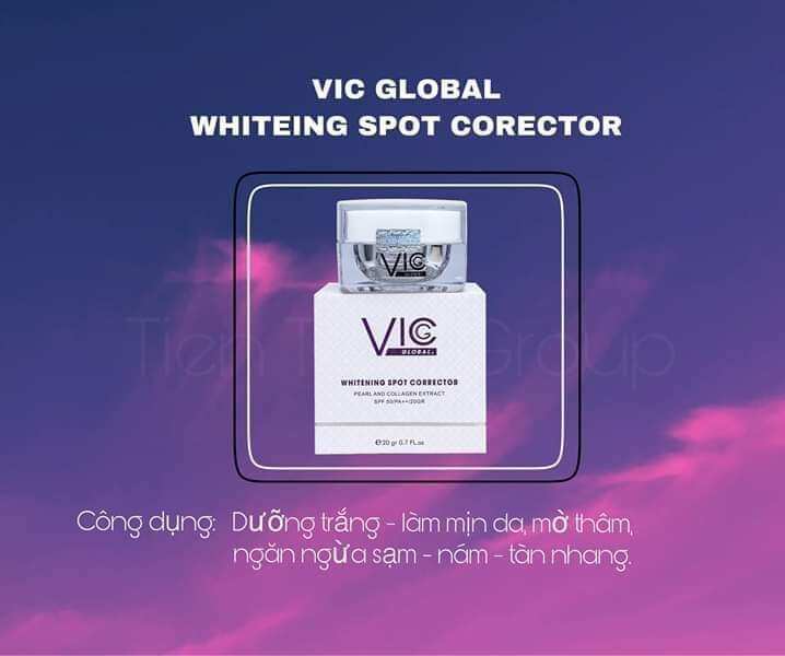 Kem face Vic dưỡng trắng da mờ thâm