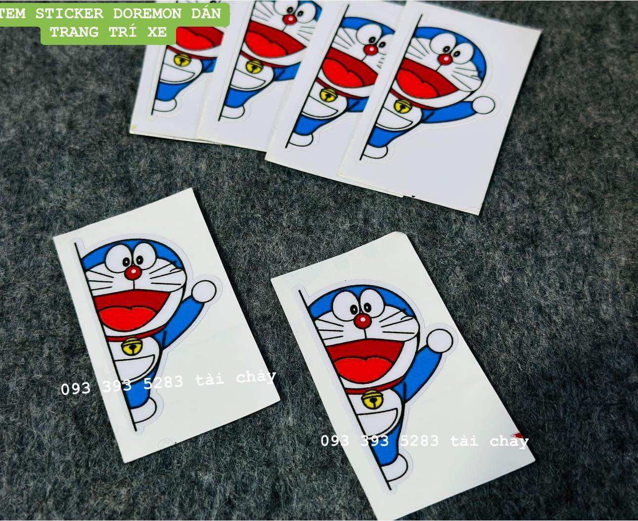 [ 1 MIẾNG ] TEM STICKER ĐÔREMON DÁN TRANG TRÍ XE VÀ NHIỀU VI TRÍ KHÁC