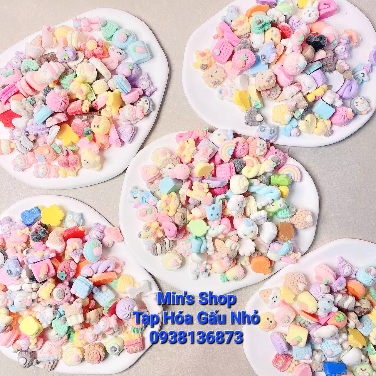 Set 100 charm nhung/charm lông siêu đẹp, độc, lạ