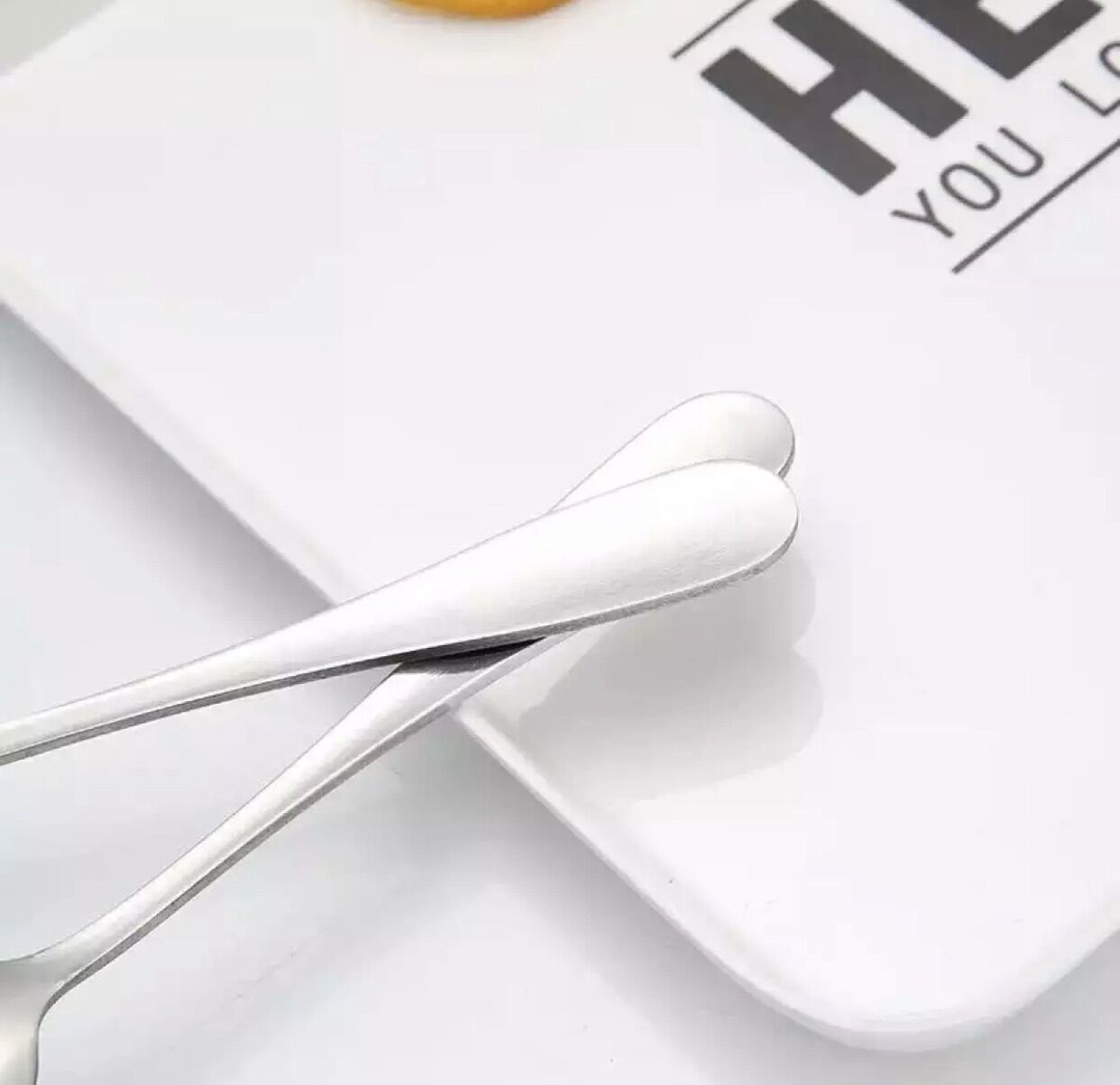 Muỗng, Thìa Inox Cán Logo Hình Thú -T768