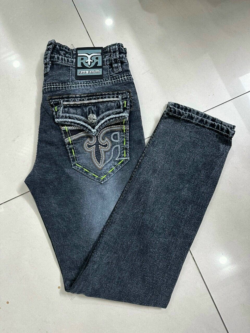 Quần jeans nam xuất khẩu rock chỉ nổi cao cấp!!!