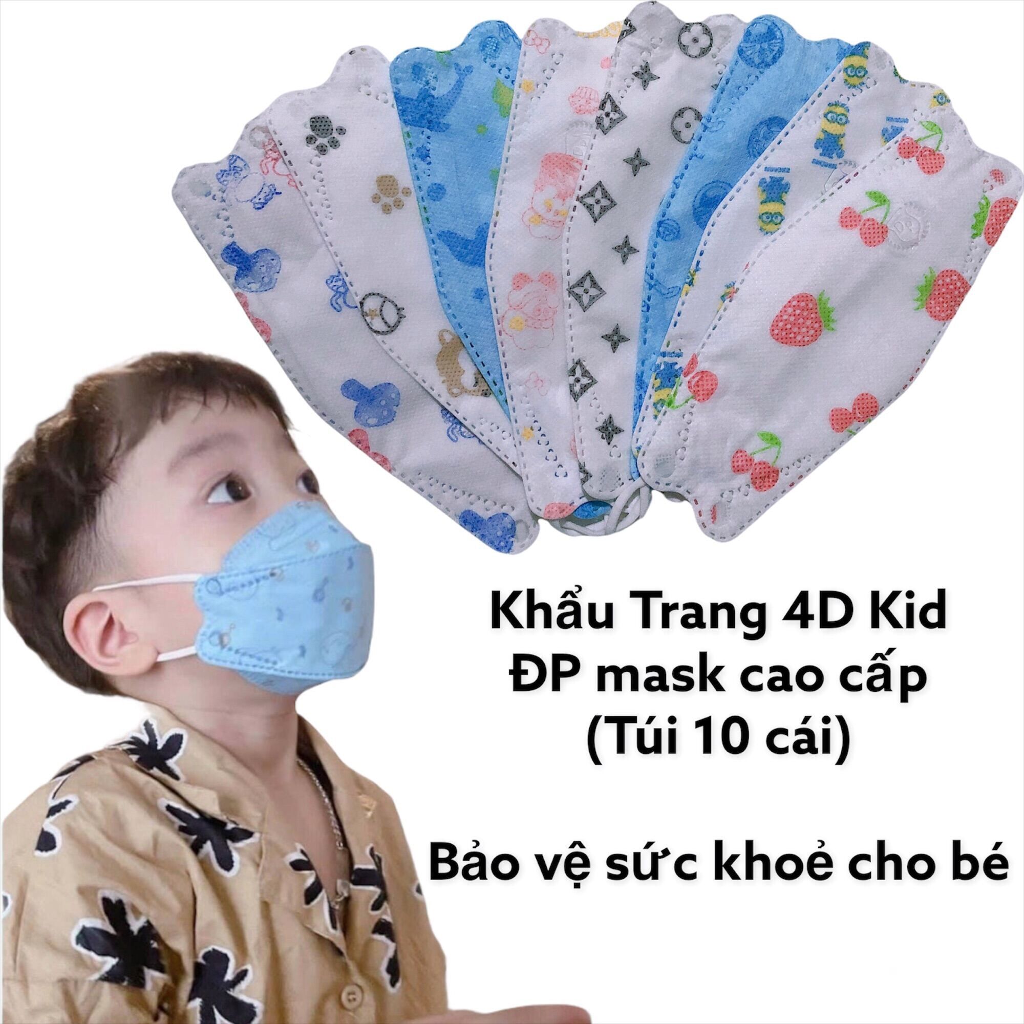 Sỉ 50 khẩu trang KF 94 cho bé