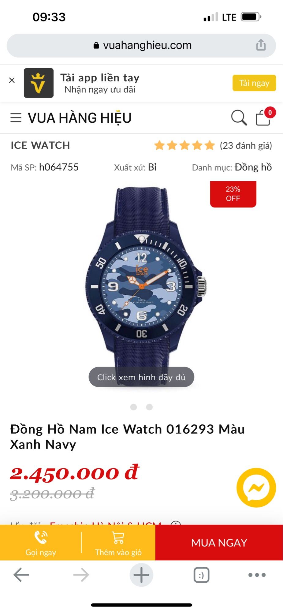Ice watch box 40mm