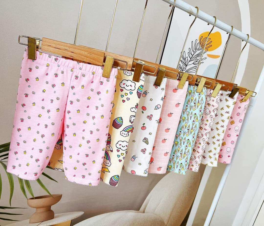 Quần legging đùi cho bé gái form cực xinh , quần legging bé gái in hình dễ thương