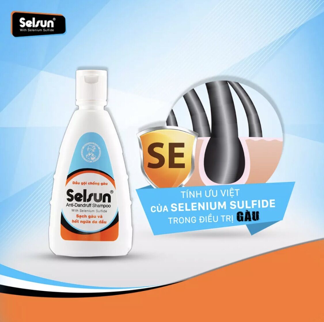 Shampoo anti-dandruff Selsun (100ml)