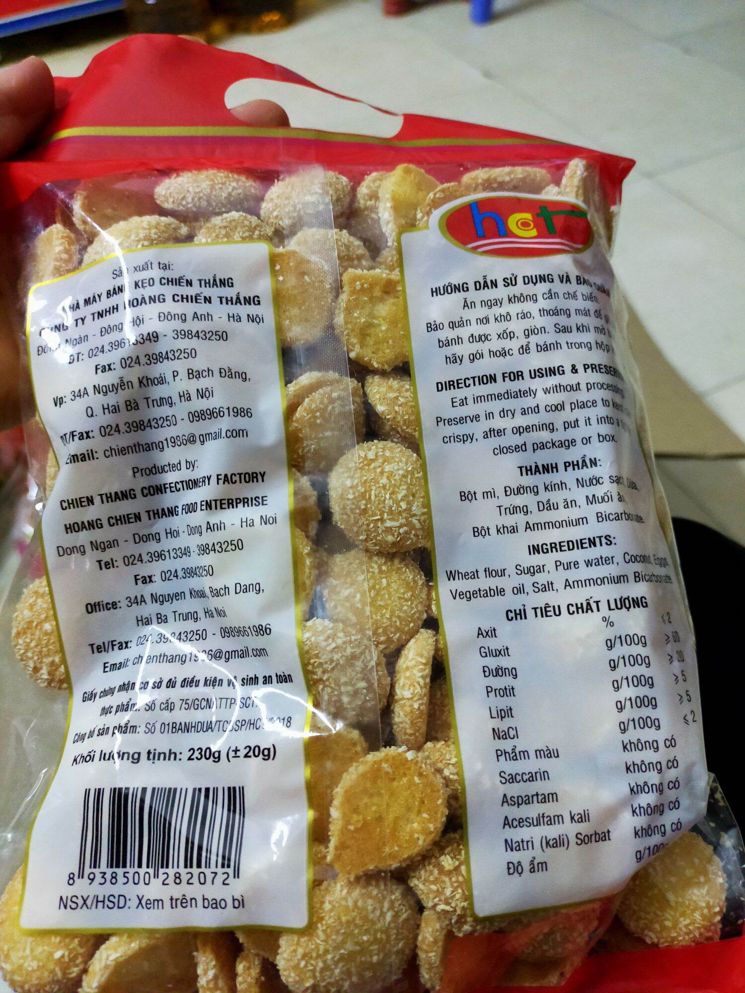 Bánh Trứng Nhện Dừa 230gr