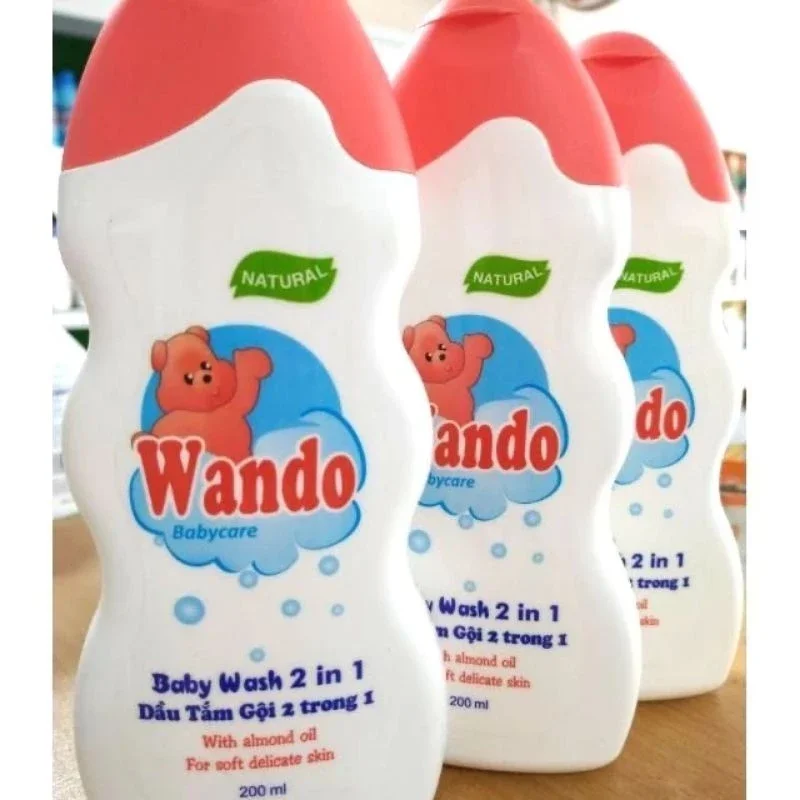 Sữa Tắm Wando 200ml 2in 1 dành cho bé yêu , dưỡng tóc