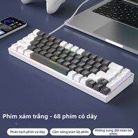 B．O．W | Bàn phím cơ Gaming Có Dây BOW G68us Hotswap Layout 65% (68 Phím) Dây Cáp Rời Tương thích Mac & Win