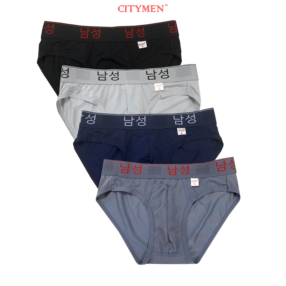 Combo 4 Quần Lót Nam hiệu CITYMEN vải thun lạnh co giãn 4 chiều lưng Hàn Quốc, đồ lót - CTLZ-HANAL