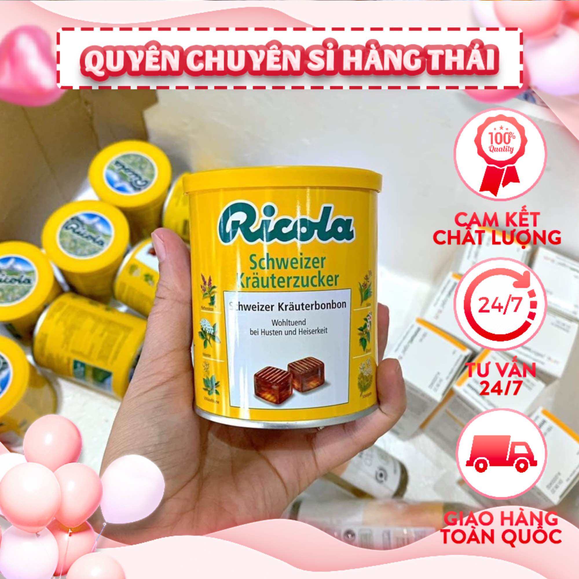 Kẹo ngậm ho Ricola nội địa đức