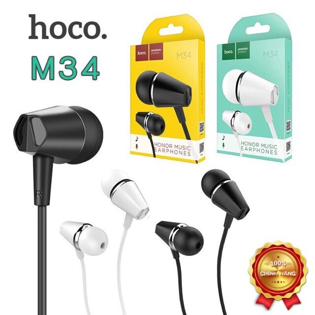 Tai nghe dây hoco m34