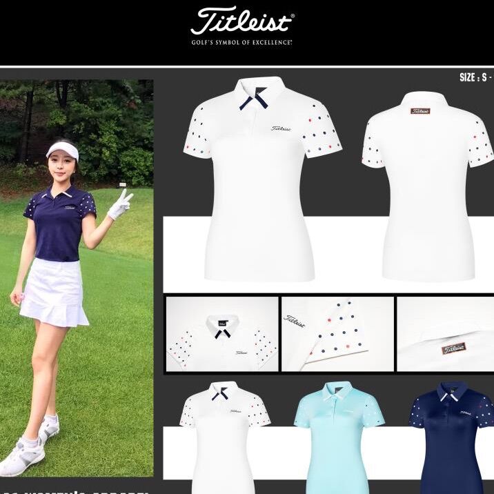 Áo golf nữ Titleis - áo golf nhập khẩu 2021 - hàng made in korea