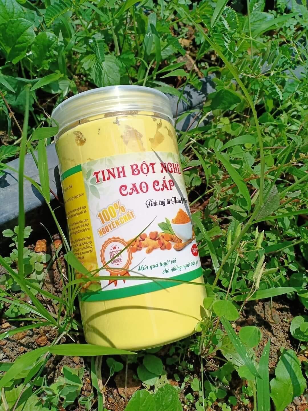 Tinh bột nghệ đỏ cao cấp Xứ Nghệ hũ 500g
