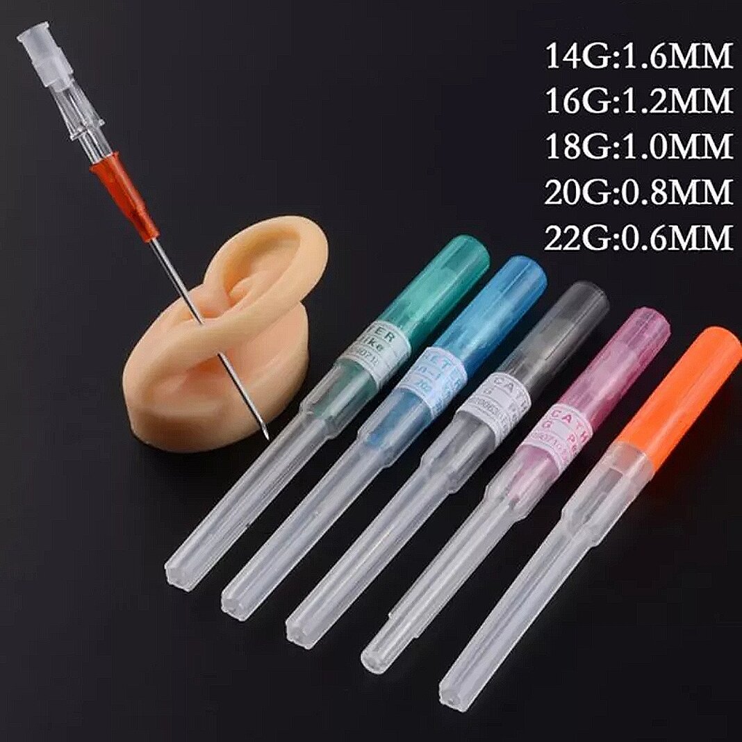Kim xỏ khuyên - kim luồn xỏ khuyên - kim xỏ khuyên tai, mũi, septum, rốn, lưỡi, môi,... - kim ống - kim bút