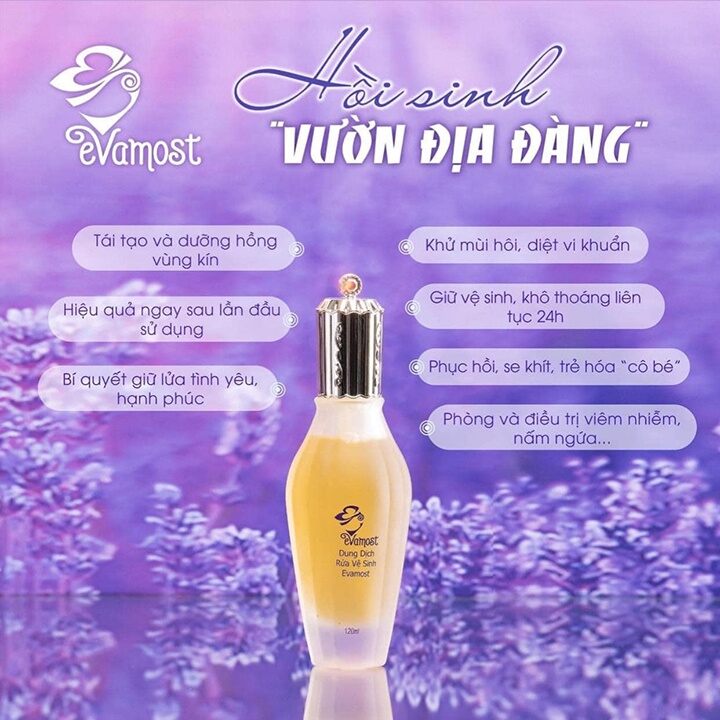 Dung dịch vệ sinh phụ nữ  nano bạc Evamost 120ml