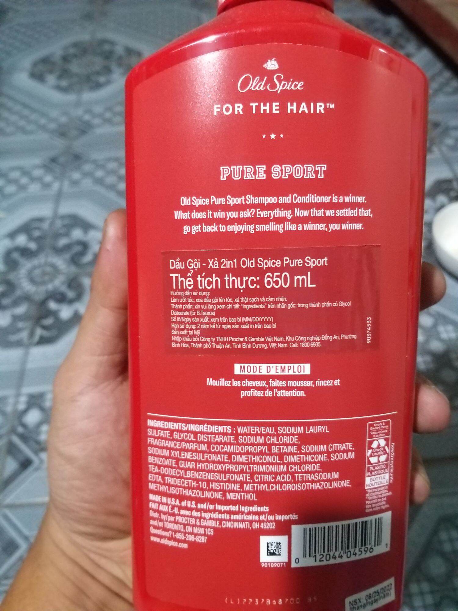 Dầu gội Old Spice 650g