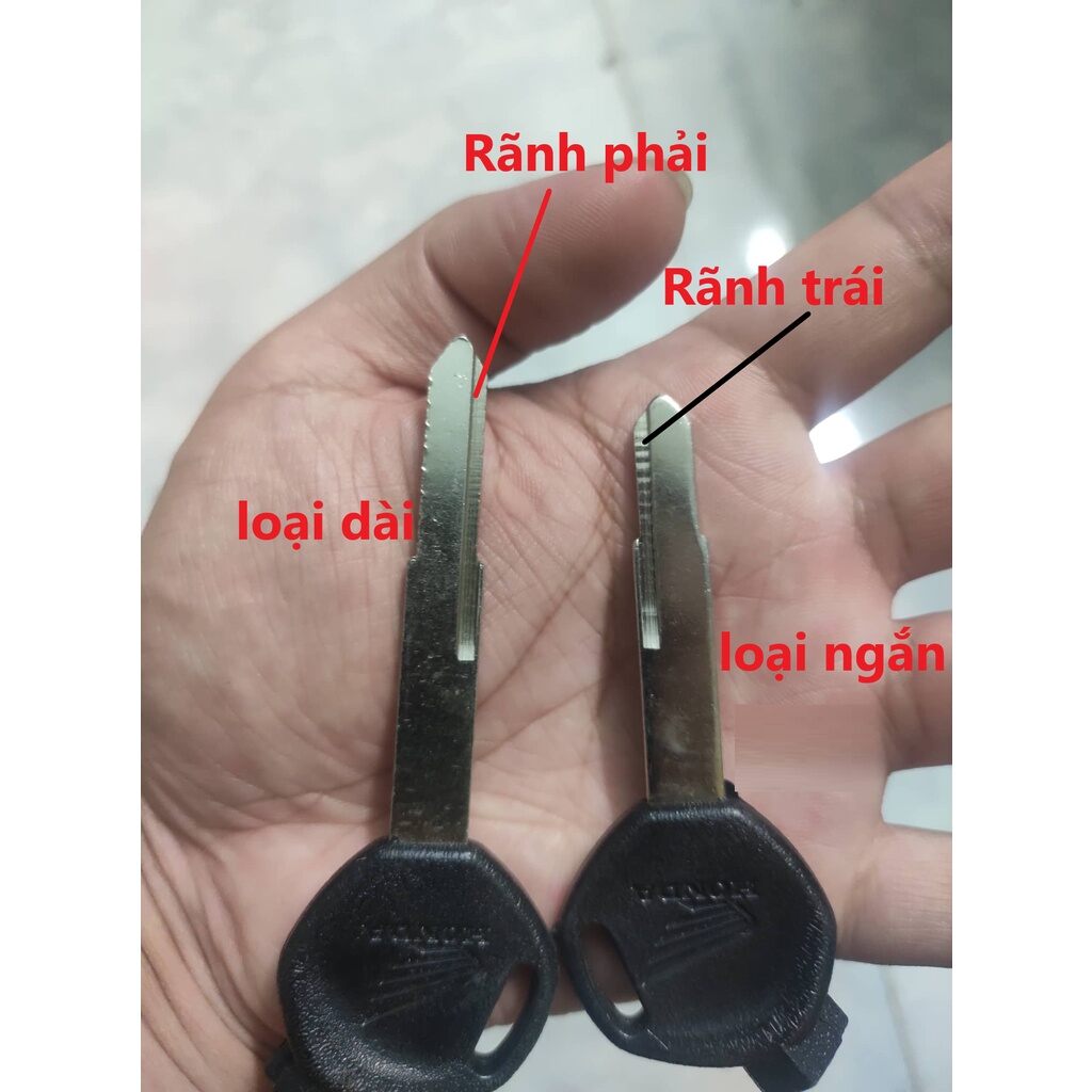 Combo cặp phôi chìa khoá dòng xe HONDA VISION, SH, AIRBLADE