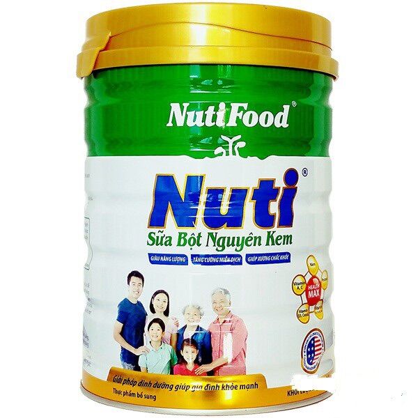Sữa bột nuti nguyên kem lon 900g