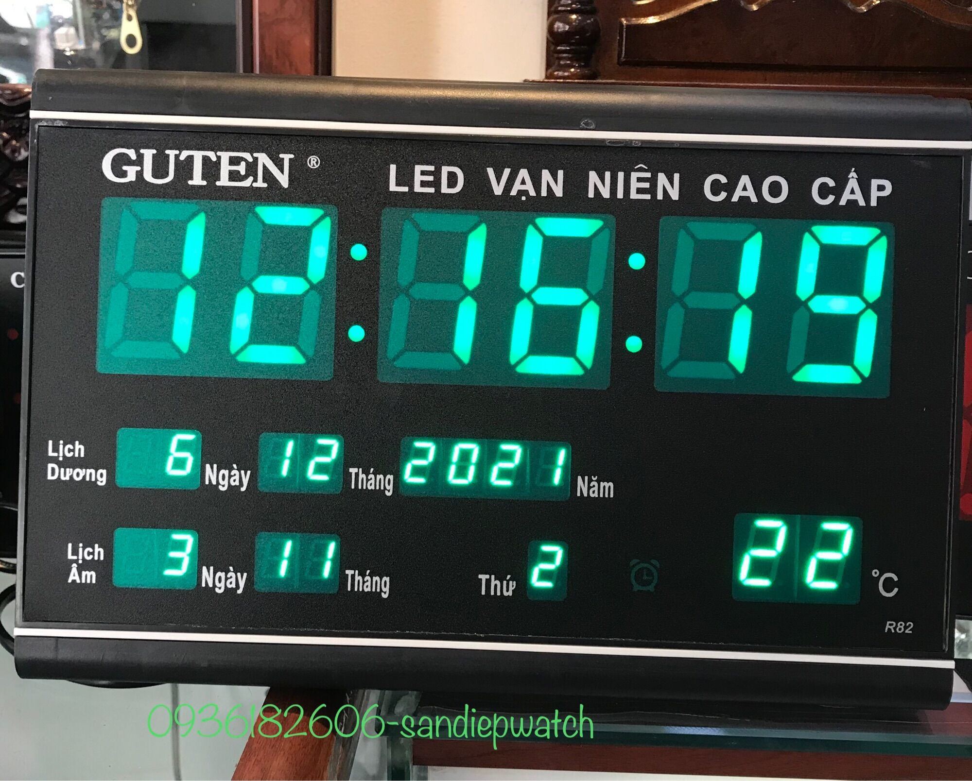ĐỒNG HỒ LED VẠN NIÊN GUTEN