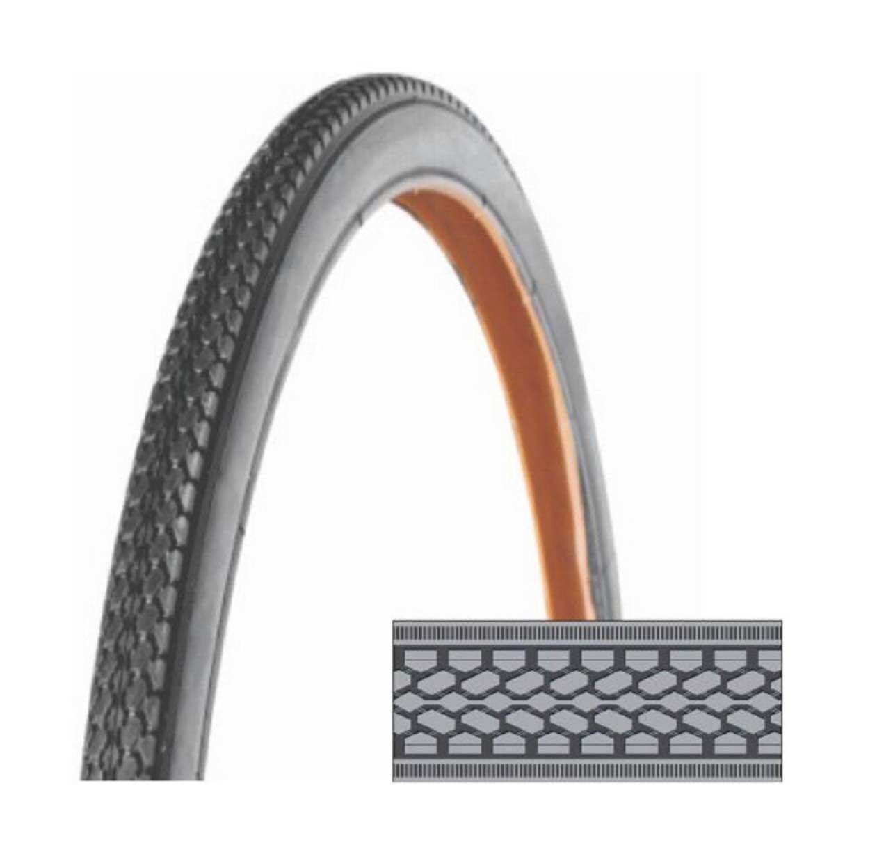 Vỏ xe đạp 24x1 3/8 chính hãng drc