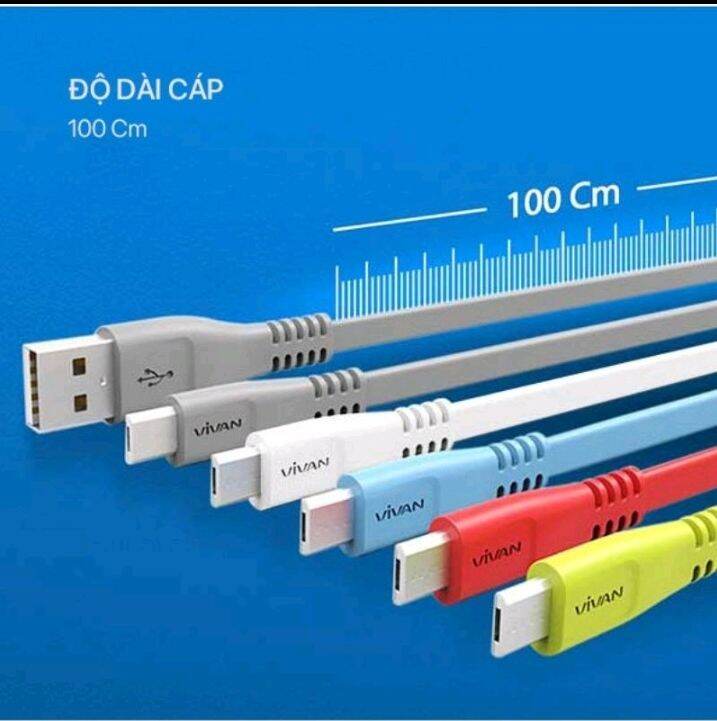 Cáp sạc Micro USB thương hiệu VIVAN giá rẻ/ Cáp sạc Android