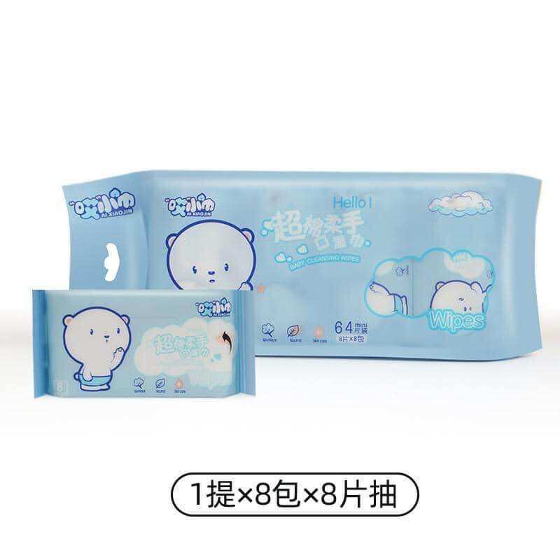 Khăn ướt mini bỏ túi bịch 8 gói