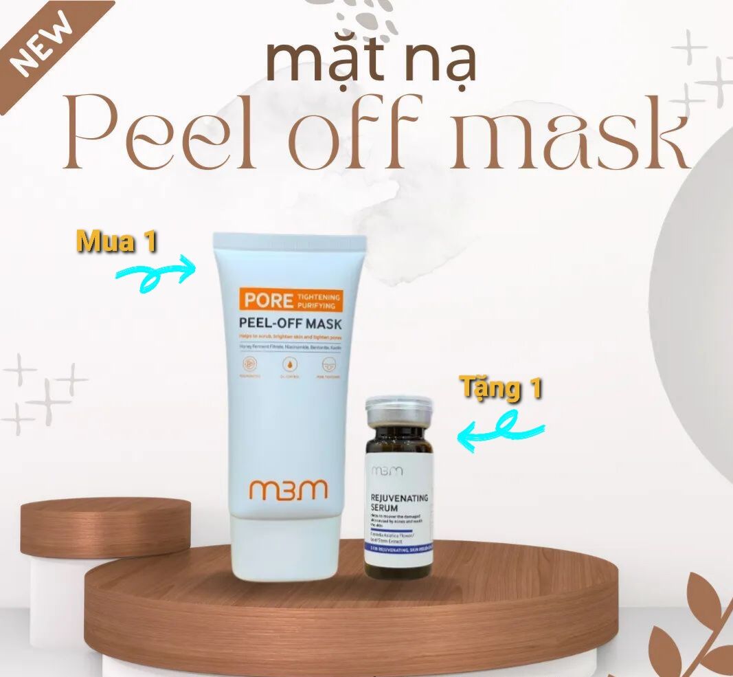 Feel off Mask m3m - mặt nạ sinh học Feel off Mask m3m 80g (tặng serum dưỡng trắng 10ml)
