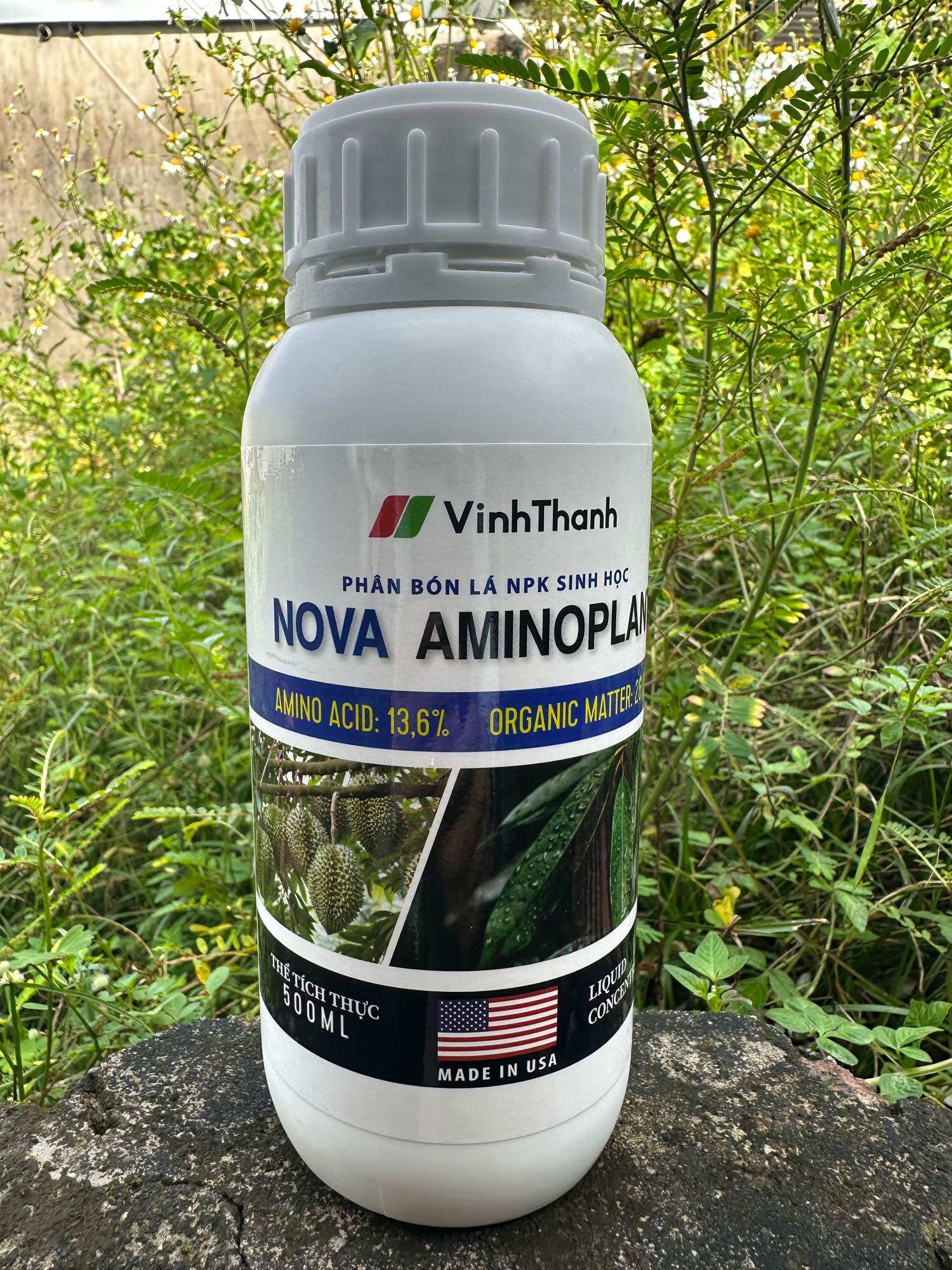 Phân bón lá npk sinh học nova aminoplant 500ml - đạm cá, đạm thực vật